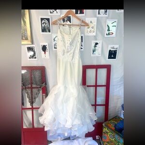 Vintage Embellished Jeweled 20’s Flare Formal/Wedding Gown - app Small